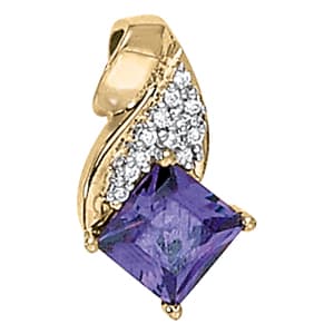 Pendants Color Cushion — White Gold