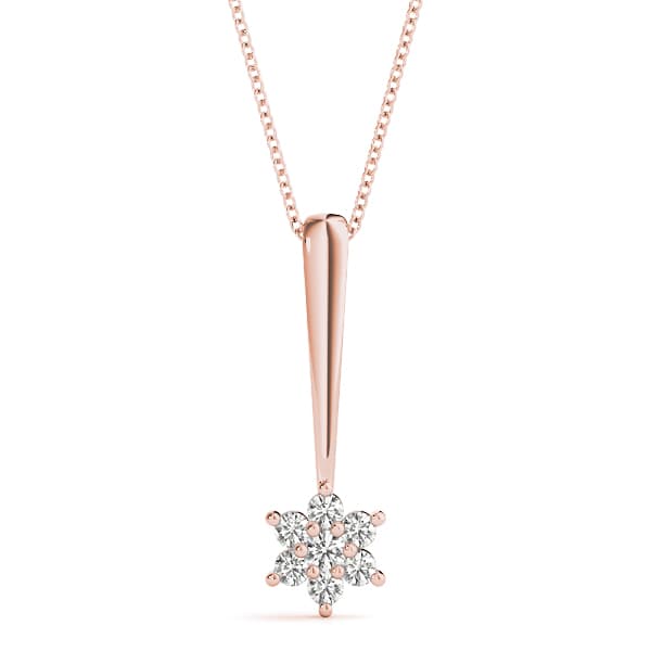 Fashion Pendant (0.15 ct. tw.), Front view in rose gold