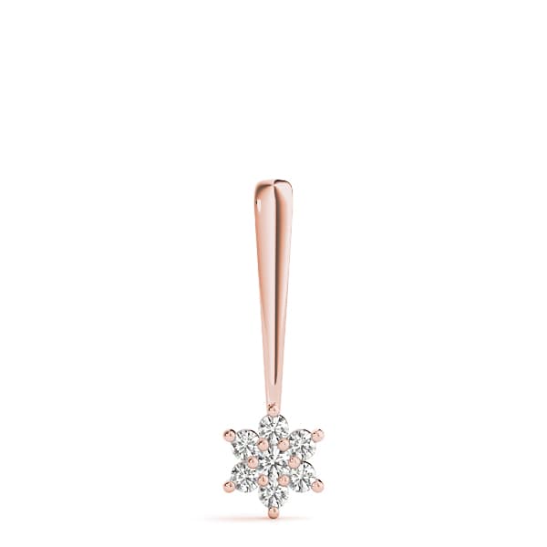 Fashion Pendant (0.15 ct. tw.), On hand view in rose gold