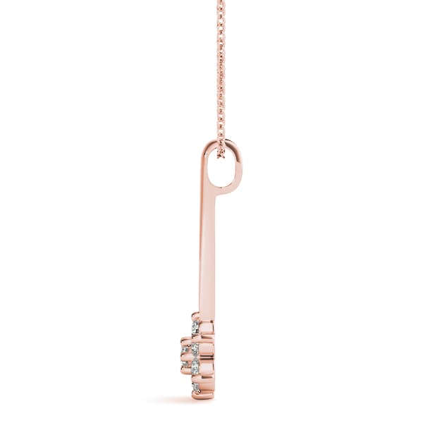 Fashion Pendant (0.15 ct. tw.), Side view in rose gold