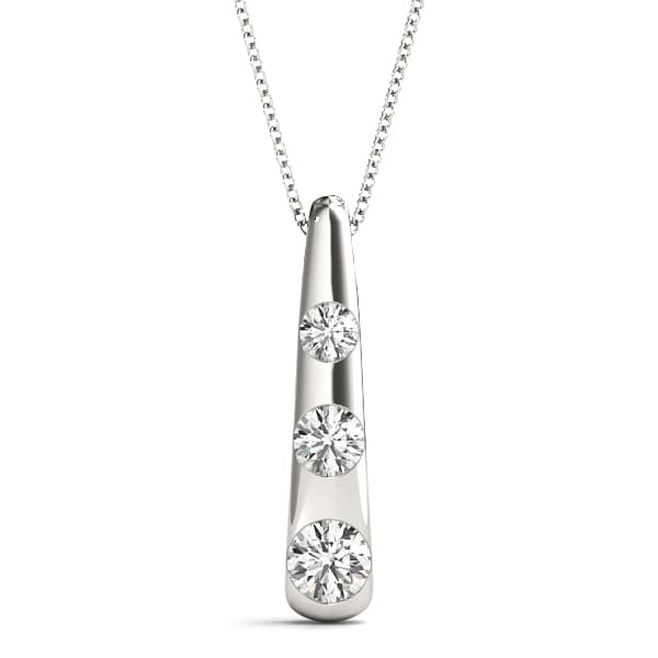 Pendants 3 Stone — 1/4 CT — View 1