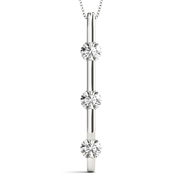 Pendants 3 Stone — 2 CT — View 1