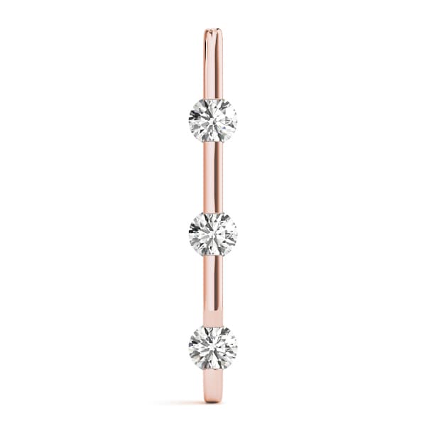 3 Stone Pendant (1.95 ct. tw.), On hand view in rose gold