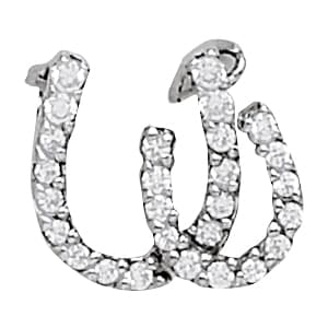 Horse Shoe Pendant — White Gold