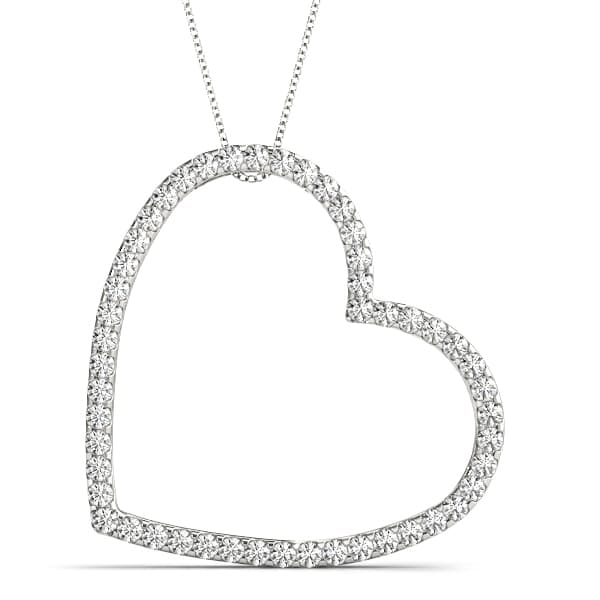 Heart Shape Pendant — 1 CT — View 1
