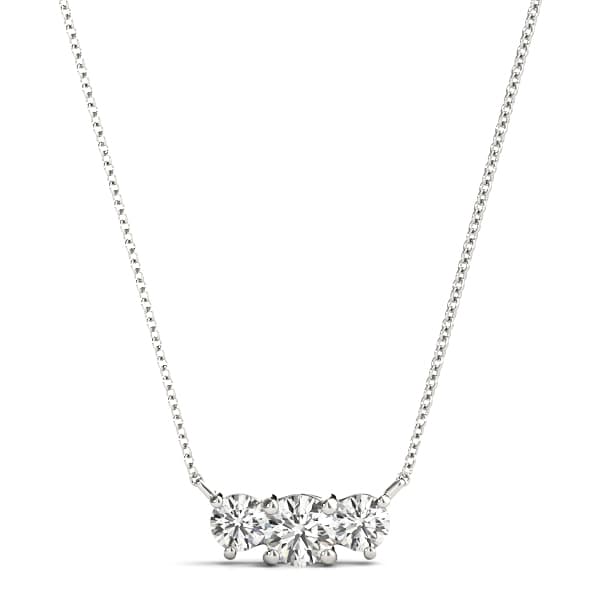 3-Stone Pendant — 1/3 CT — View 1