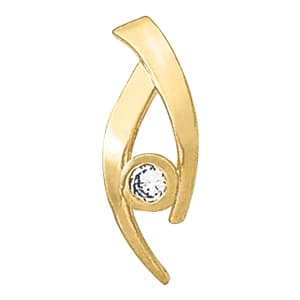 Pendants Solitaires — White Gold