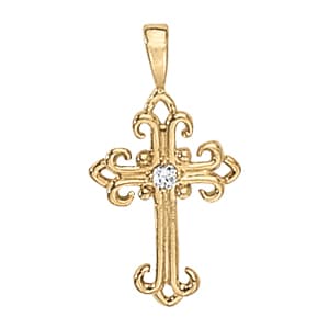 Pendants Religious Crosses — White Gold