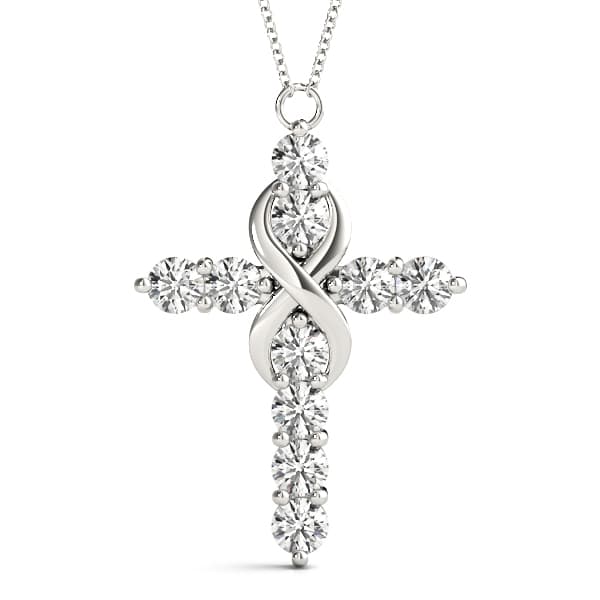 Cross Pendant — 1 CT — View 1