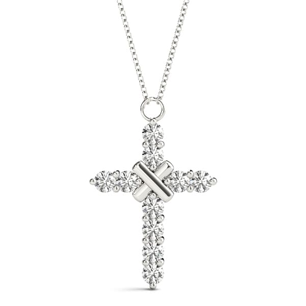 Cross Pendant — 1 CT — View 1