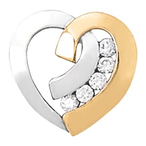 Heart Pendant — White Gold