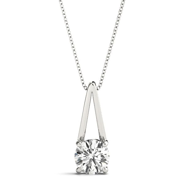 Solitaire Pendant — 3/4 CT — View 1