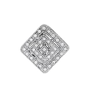 Cluster Pendant — White Gold