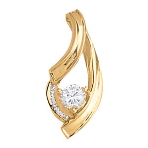 Solitaire Pendants — White Gold