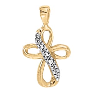 Pendants Religious Crosses — White Gold
