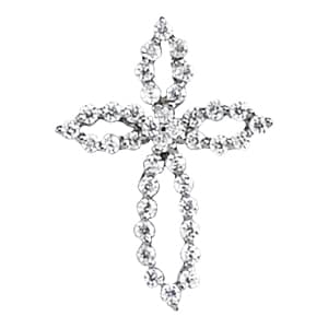 Pendants Religious Crosses — White Gold