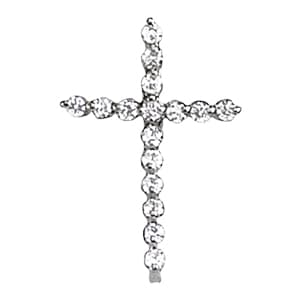 Pendants Religious Crosses — White Gold