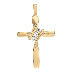 Pendants Religious Crosses — White Gold
