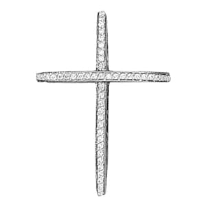 Pendants Religious Crosses — White Gold
