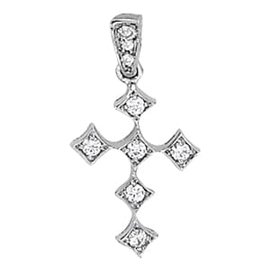 Pendants Religious Crosses — White Gold