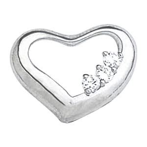 Pendants Heart — White Gold