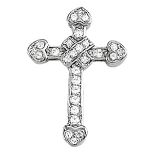 Pendants Religious Crosses — White Gold
