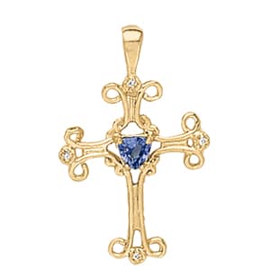 Pendants Religious Crosses — White Gold