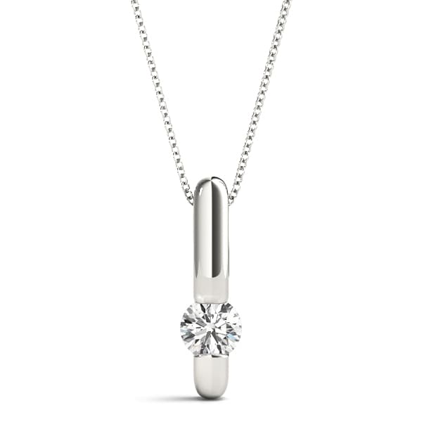 Solitaire Pendants — 1/3 CT — View 1