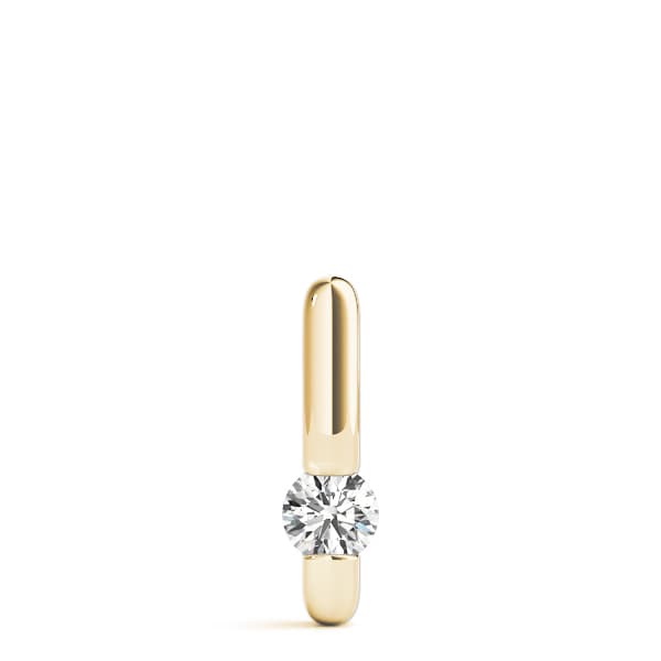 Solitaire Pendants (1/2 ct. tw.), On hand view in yellow gold