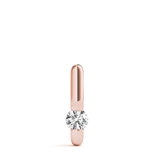 Solitaire Pendants (3/8 ct. tw.), On hand view in rose gold