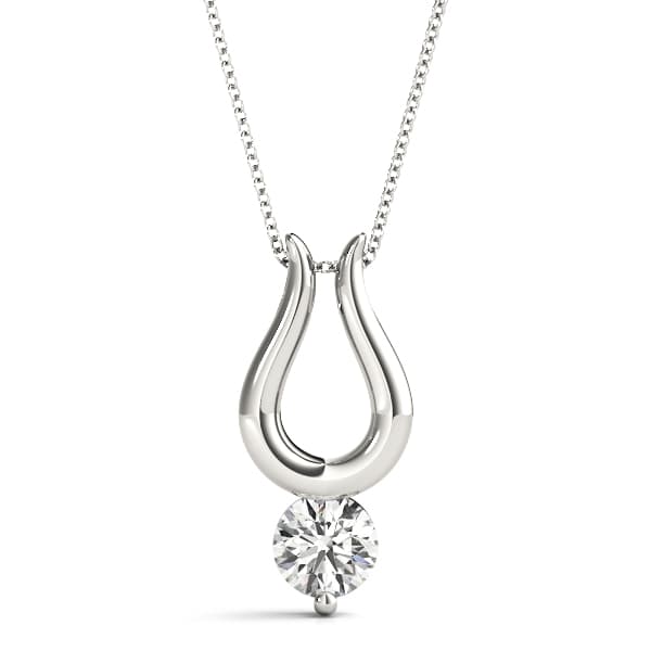 Pendants Solitaires — 1/2 CT — View 1