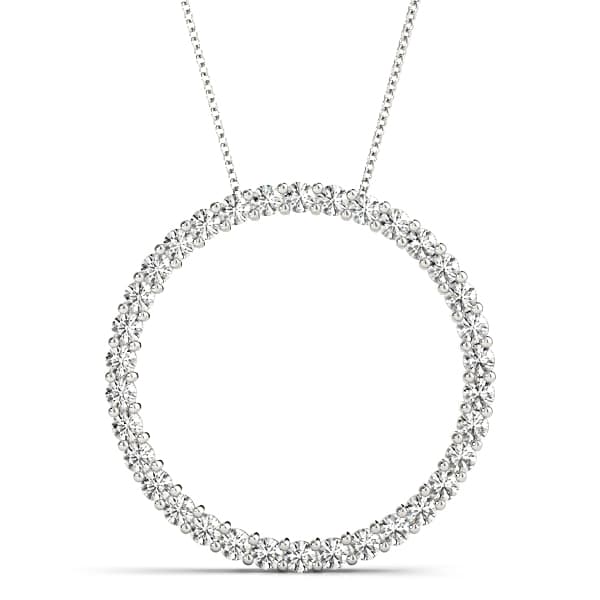 Circle Shaped Pendant — 2 CT — View 1