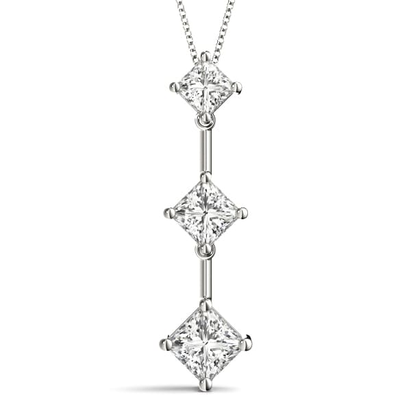 Pendants 3 Stone — 3/4 CT — View 1
