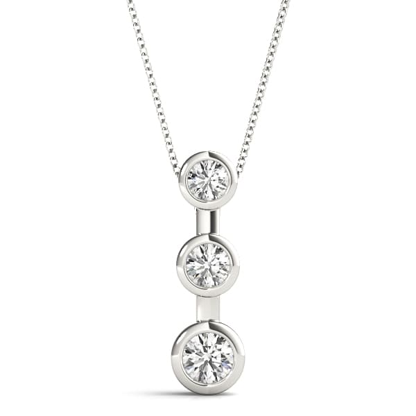 Pendants 3 Stone — 1/2 CT — View 1