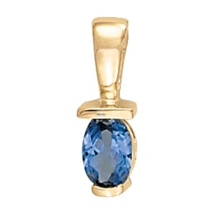 Pendants Color Oval — White Gold