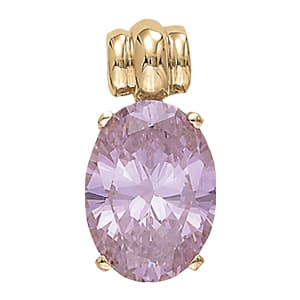 Pendants Neck Centers & Slides — White Gold