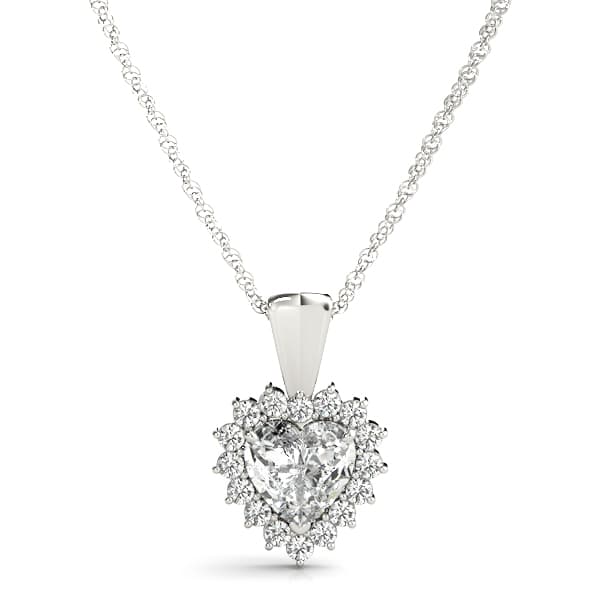 Halo Heart Pendant — View 1