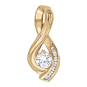 Pendants Solitaires — White Gold