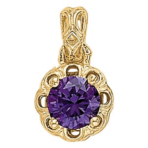 Pendants Color Round — White Gold