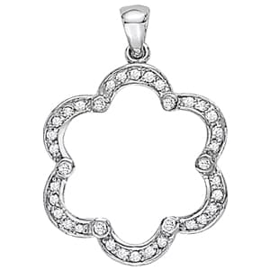 Pendants Fashion — White Gold