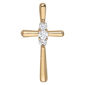 Pendants Religious Crosses — White Gold