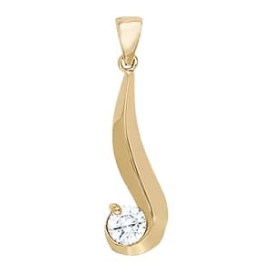 Pendants Solitaires — White Gold