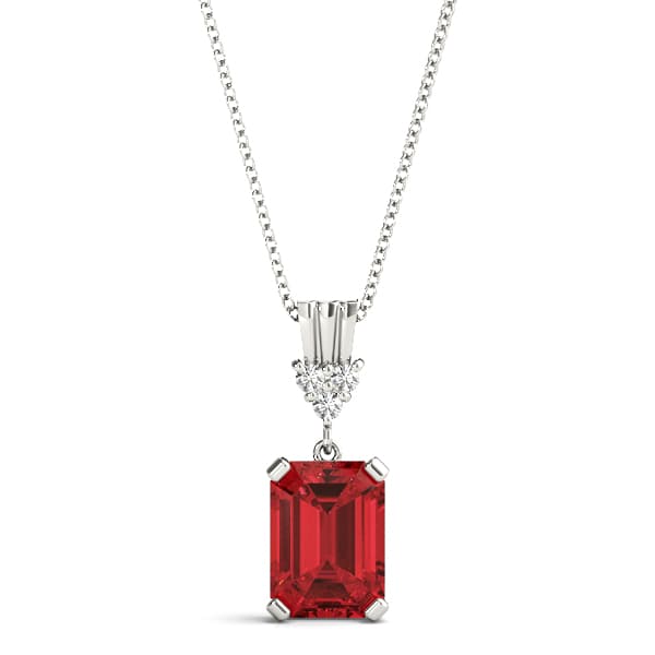 Pendants Color Emerald — 9X7 MM — View 1