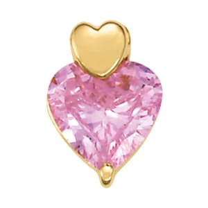 Pendants Color Heart — 10X10 MM — View 1