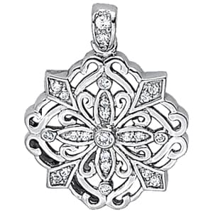 Pendants Fashion — White Gold