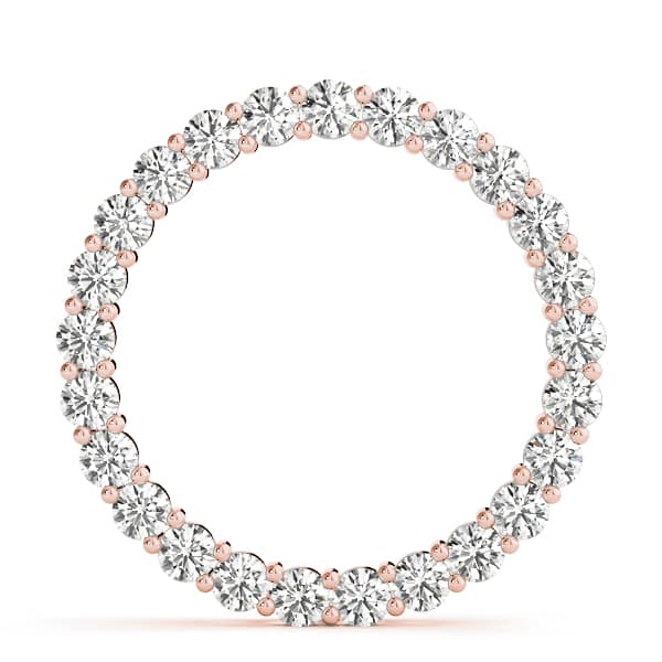 Circle Pendants (2.17 ct. tw.), On hand view in rose gold