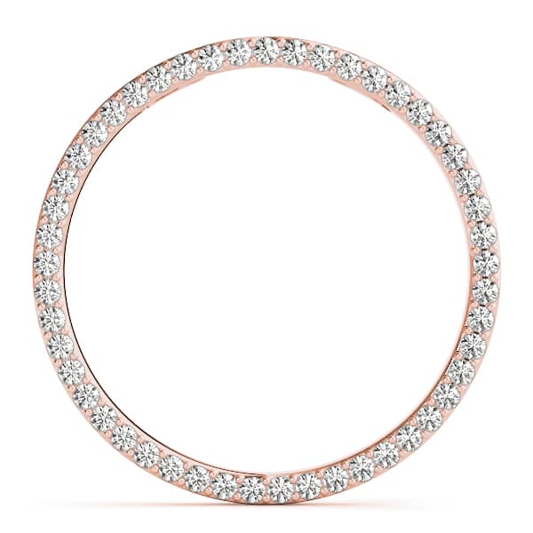 Circle Pendant (1.22 ct. tw.), On hand view in rose gold