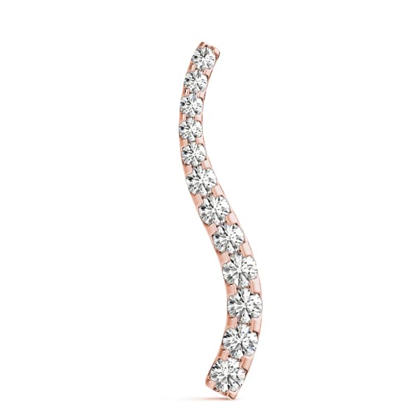 Journey Pendant (1/2 ct. tw.), On hand view in rose gold