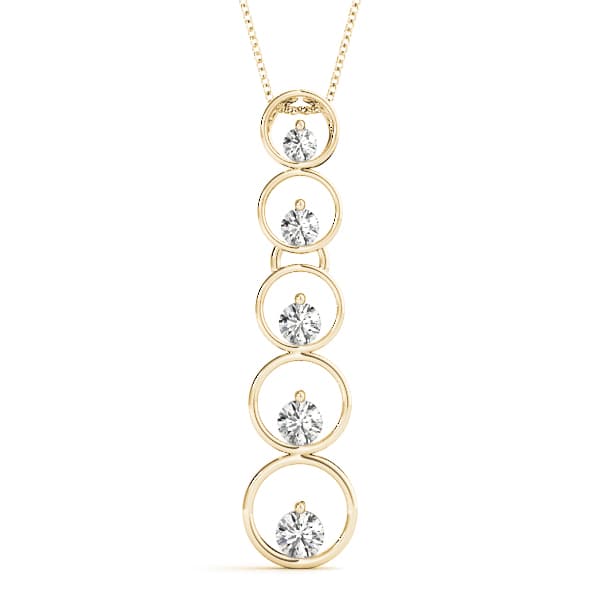 Journey Pendant (2 1/2 ct. tw.), Front view in yellow gold