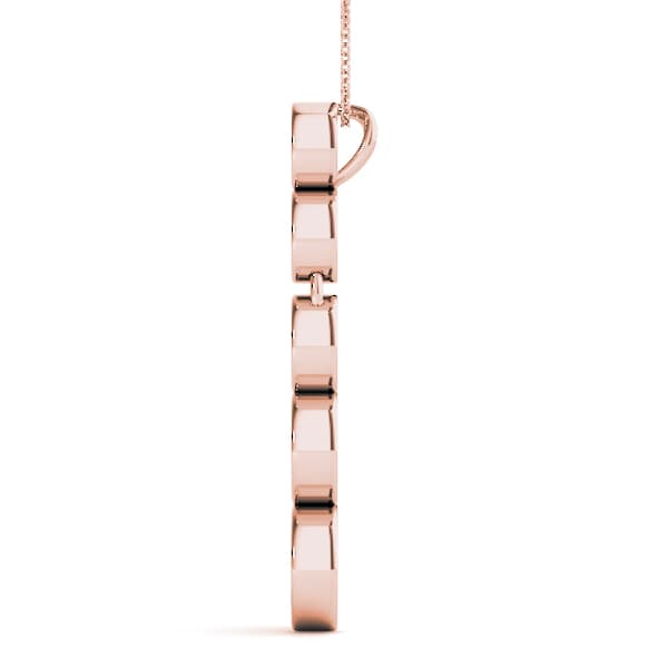 Journey Pendant (1/4 ct. tw.), Side view in rose gold